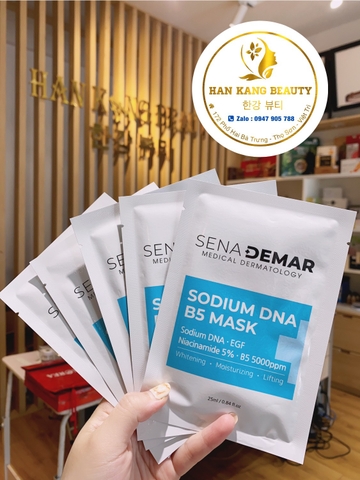 Mặt Nạ phục hồi, cấp ẩm, tế bào gốc Sena Demar Sodium DNA B5 Mask Hàn Quốc 25ml