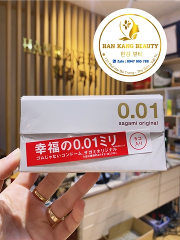 Bao cao su Sagami Original 0.01 cao cấp, siêu mỏng nhất thế giới