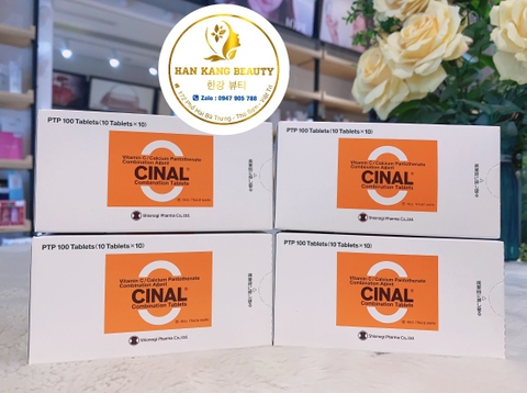 Viên Uống Cinal C Combination Tablets Nhật Bản Hỗ Trợ Trắng Da Ngừa Mụn (Hộp 100 Viên)