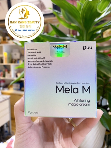 Kem nám Mela M Whitening magic cream - Mẫu mới của dòng kem nám Mela Q