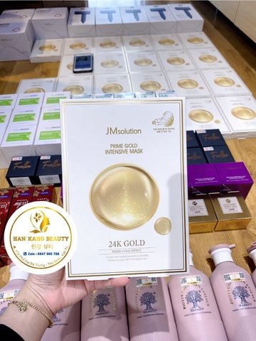 Mặt nạ tinh chất vàng nâng cơ, chống lão hóa  JM Solution Prime Gold Intensive Mask 30ml * 5 miếng