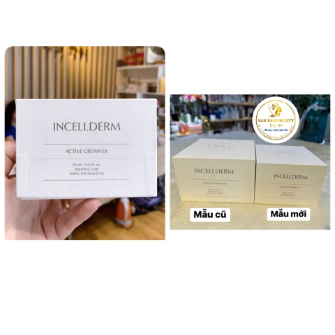 Kem Dưỡng Ẩm trắng sáng căng bóng mịn màng Active Cream Incellderm 50ml