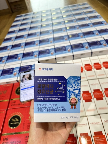 Men vi sinh bổ sung vi chất và lợi khuẩn Royal Medi Probiotics Hàn Quốc