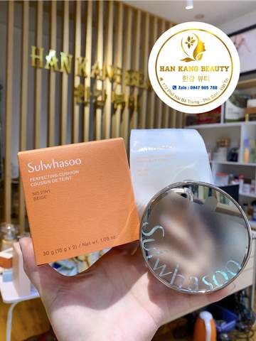 Phấn Nước Che Phủ Cao Sulwhasoo Perfecting Cushion Coussin De Teint 21N1 BEIGE SPF50+ PA+++  (Tặng kèm lõi)