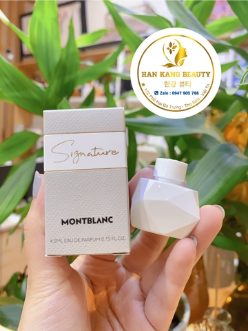 Nước Hoa Mini Hương ngọt nhẹ thanh lịch MontBlanc Signature EDP For Women 4,5ml