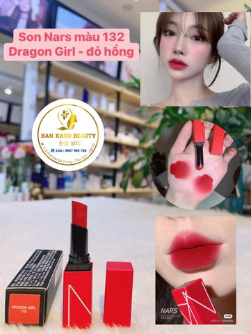 Son Thỏi Lì Cao Cấp Nars Power Matte Lipstick Rouge À Lèvres Ultra Mat Màu 132: đỏ Ruby
