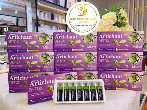 Thải độc gan Extra Artichaut Detox Hộp 7 ống - Hàng Pháp