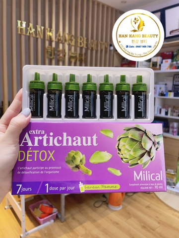 Thải độc gan Extra Artichaut Detox Hộp 7 ống - Hàng Pháp