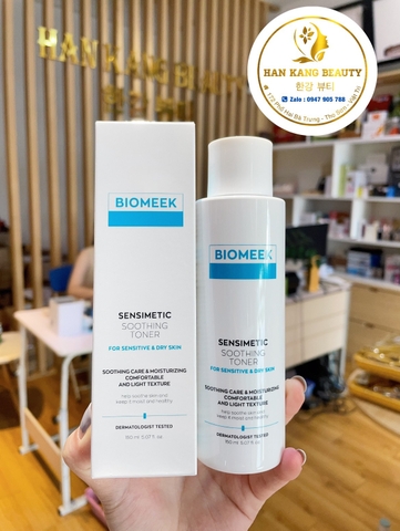 Nước Hoa Hồng huyết tế bào cho da khô, nhạy cảm Biomeek Sensimetic Soothing Toner 150ml
