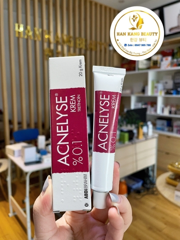 Kem tretinoin tái tạo hỗ trợ trị mụn, mờ nám Abdi Ibrahim Acnelyse Krem Tretinoin % 0.1