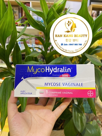 Viên đặt giảm nấm ngứa phụ khoa Mycohydralin 500mg của Pháp
