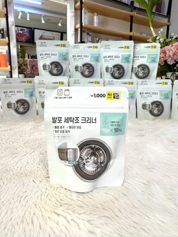 Viên tẩy rửa, vệ sinh lồng giặt DAISO Hàn Quốc gói 10 viên