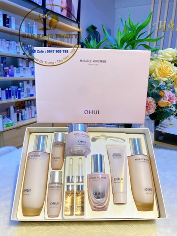 Set Dưỡng Ẩm làm sáng da Ohui Micracle Moisture Special Set 9sp 
