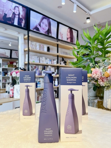 Dầu Gội Giảm Rụng Tóc, Tăng Độ Đàn Hồi, Thư Giãn Da Đầu Treecell Day/ Night Collagen Shampoo 360ml