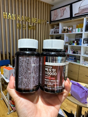 Viên Uống Hỗ Trợ Mọc Tóc Biotin 10000 NutriD-day Hàn Quốc 90 Viên