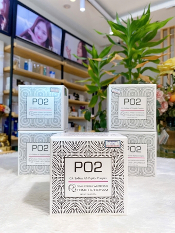Kem dưỡng ẩm, Kích Trắng Da Váng Sữa  PO2 Tone Up Cream 50g