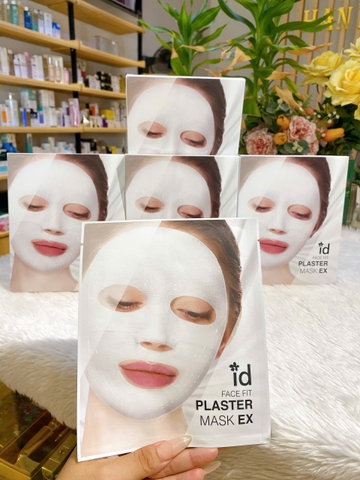 Mặt nạ thạch cao nâng cơ, thu nhỏ lỗ chân lông, kiềm dầu, làm dịu ửng đỏ ID Face Fit Plaster Mask EX