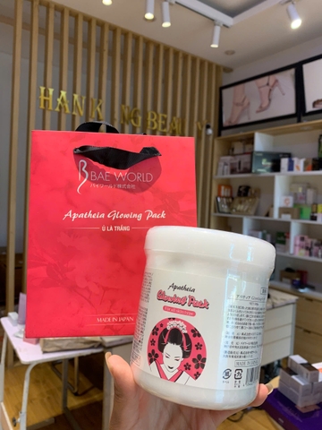 Kem ủ trắng, cấp ẩm cho da Apatheia Glowing Pack 500g cô gái Nhật