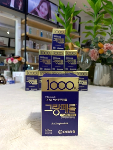 Viên uống Vitamin E 1000IU Hàn Quốc 60 viên - Chống lão hóa