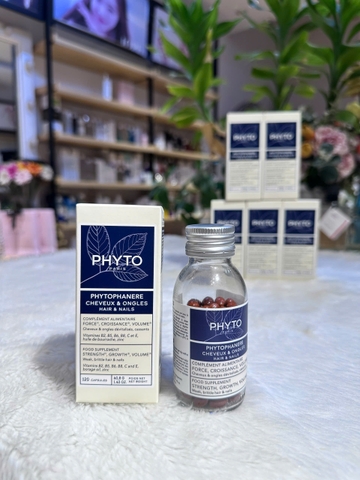 Viên uống Phyto PHYTOPHANÈRE giúp ngăn rụng, kích thích mọc tóc - hàng nội địa Pháp hộp 120 viên