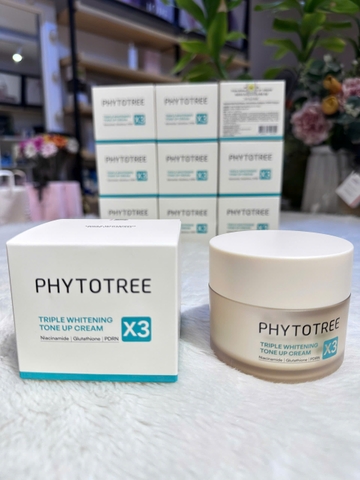 Kem dưỡng trắng nâng tone, chống lão hoá Phytotree Triple Whitening Tone Up Cream X3