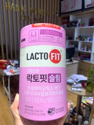 Men Vi Sinh Giảm Cân, Giữ Dáng, Tăng cường chuyển hóa Lacto-Fit Daedong Ginseng Hàn Quốc, Hộp 60 Gói