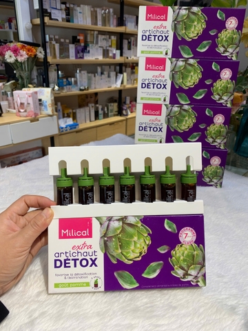 Thải độc gan Extra Artichaut Detox Hộp 7 ống - Hàng Pháp