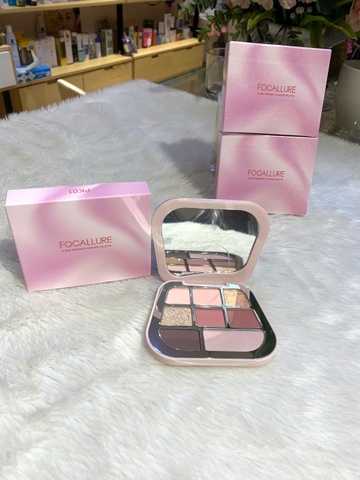 Bảng phấn mắt bền màu, dưỡng ẩm, chống thấm nước Focallure 8 Pan Pressed Powder Palette 9.6g