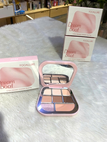 Bảng phấn mắt bền màu, dưỡng ẩm, chống thấm nước Focallure 8 Pan Pressed Powder Palette 9.6g