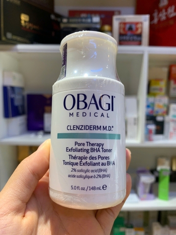 Dung dịch, toner BHA giảm mụn, nhờn, sáng da Obagi CLENZIderm Pore Therapy