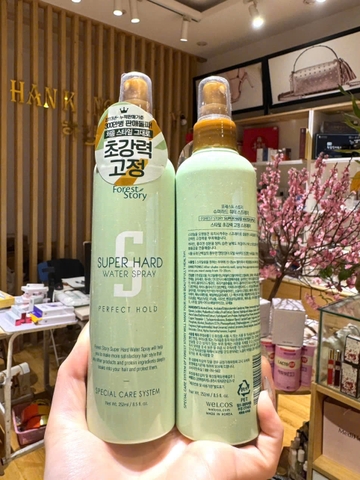 Keo xịt tạo nếp giữ kiểu tóc và dưỡng tóc Forest Story Super Hard Water Spray Perfect Hold mẫu mới