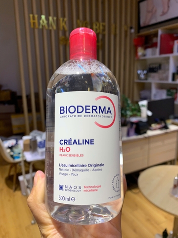 Nước tẩy trang dịu nhẹ sạch sâu Bioderma Laboratoire Dermatologique hồng Crealine H2O