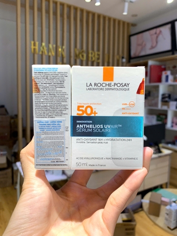 Serum Chống Nắng La Roche-Posay Siêu Mỏng, Kiềm Dầu, Cấp Ẩm Innovation Anthelios UVair Serum Sunscreen SPF50+PA++++ 50ml