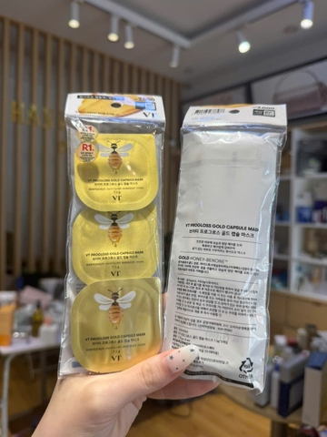 Mặt Nạ Vàng Chiết Xuất Mật Ong Chúa Progloss Gold Capsule Wash Off Mask