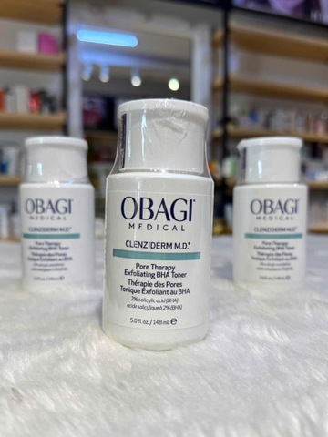 Dung dịch, toner BHA giảm mụn, nhờn, sáng da Obagi Clenzilderm M.D Pore Therapy