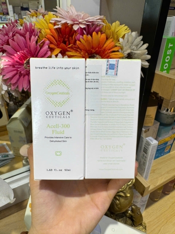 Serum HA Dưỡng Ẩm, Làm Dịu Căng Bóng Da Acell 300 Fluid Oxygen Ceuticals (có VAT)