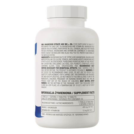 Ostrovit Magnesium Citrate 400mg + B6 (90 Viên)