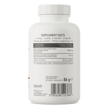 Ostrovit Marine Collagen + Hyaluronic Acid + Vitamin C Type I (120 Viên)