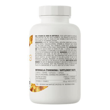 Ostrovit Vitamin D3 4000IU (120 Viên)