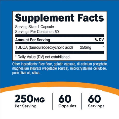 Nutricost Tudca 250mg (60 Viên)