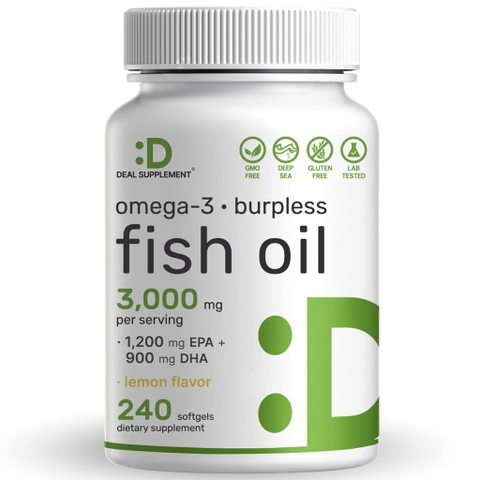 Deal Supplement Omega 3 Fish Oil (240 Viên)
