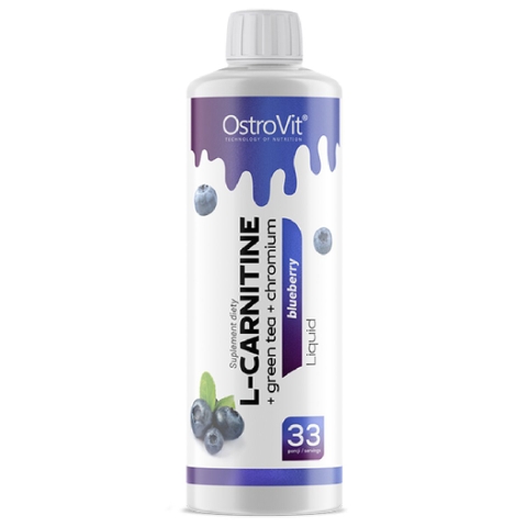 OstroVit L-Carnitine + Green Tea + Chromium Liquid Blueberry (500ml)