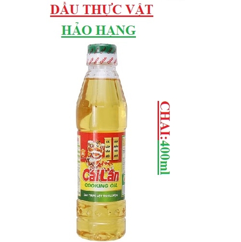 Dầu thực vật tinh luyện Cái Lân chai 400ml