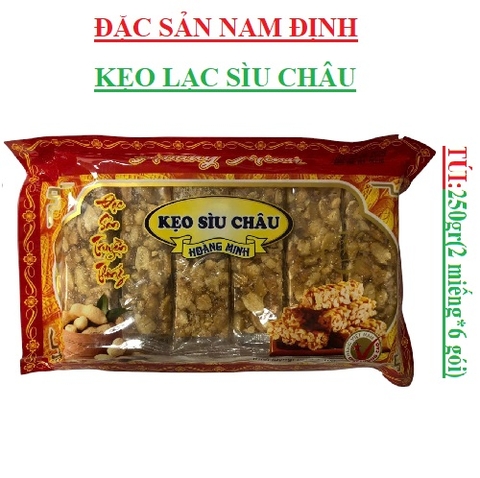 Kẹo lạc sìu châu nam định Hoàng Minh gói 250gr