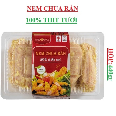 Nem chua rán từ thịt tươi  muwono tomonachi hộp 440gr
