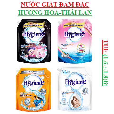 Nước giặt đậm đặc hương hoa Thái lan Hygiene túi (1.6-:-1.8) lít