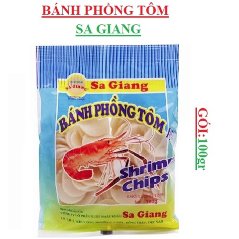 Bánh Phồng tôm Sa Giang gói 100gr