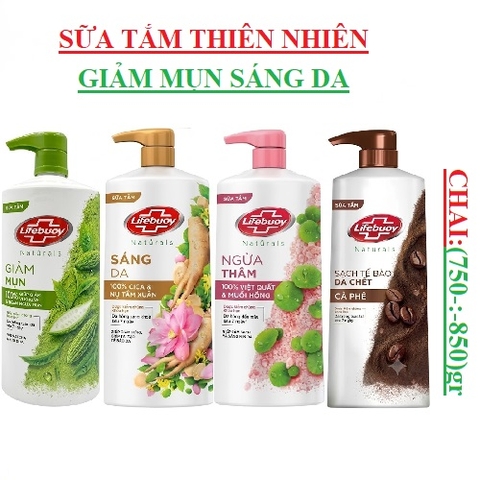 Sữa tắm LifeBuoy Naturals chai(780-:-850)gr