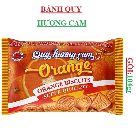 Bánh quy hương cam 5* Hải Châu gói (90-:-104)gr