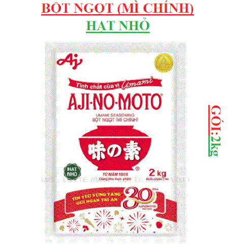 Bột ngọt, mì chính hạt nhỏ Ajinomoto 2kg